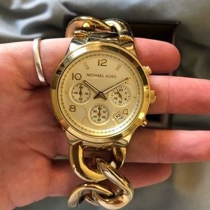 Michael Kors gold chain watch